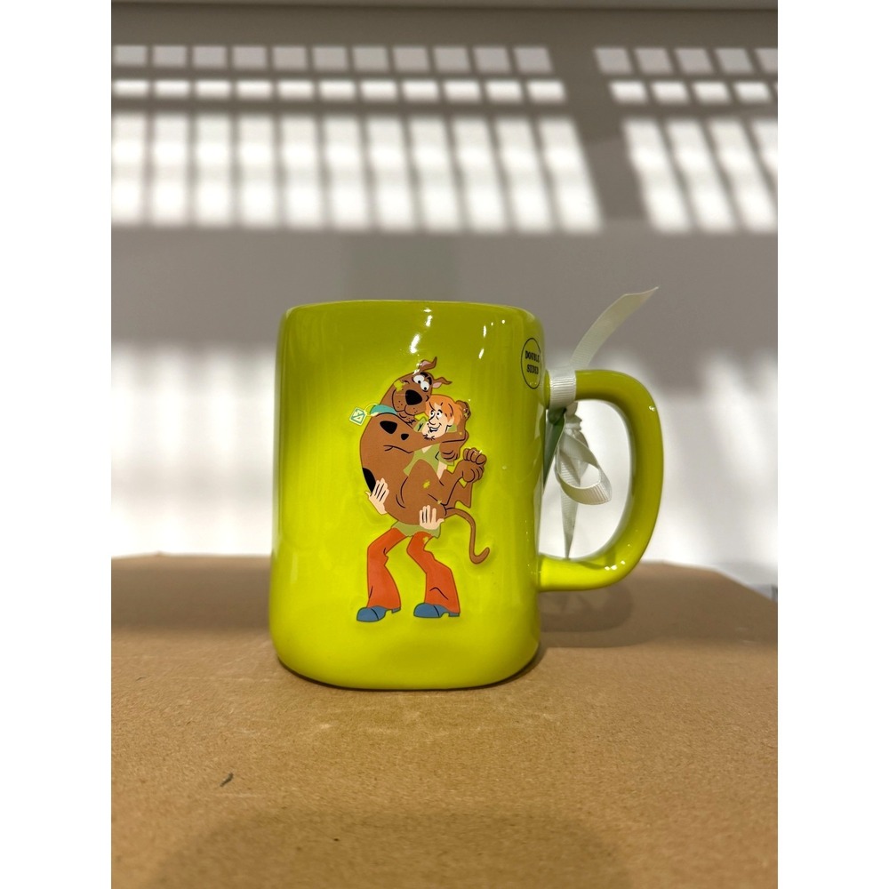 Scooby-Doo x Rae Dunn 2024 HEEBIE JEEBIES & Shaggy 2-Sided 18 oz Mug - Flaws